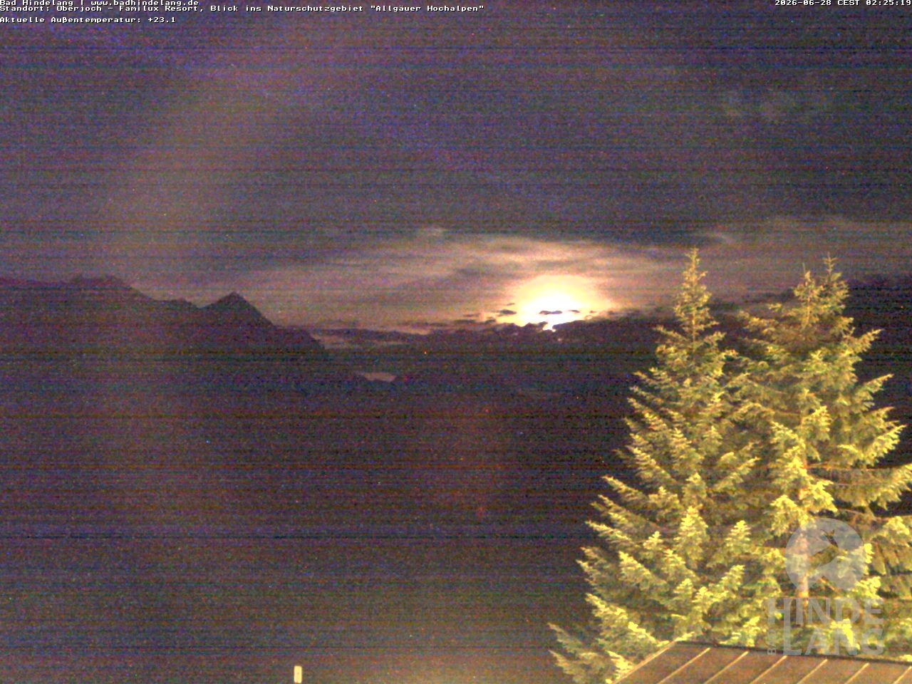 Archiv Foto Webcam Naturschutzgebiet "Allgäuer Hochalpen" vom Kinderhotel Oberjoch aus gesehen