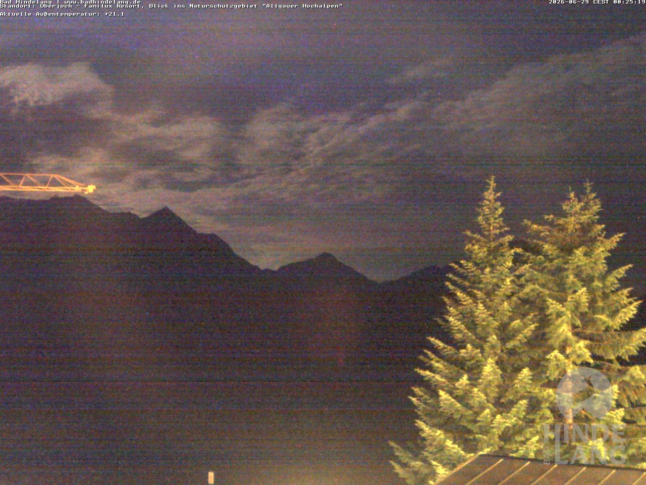 Archiv Foto Webcam Naturschutzgebiet "Allgäuer Hochalpen" vom Kinderhotel Oberjoch aus gesehen