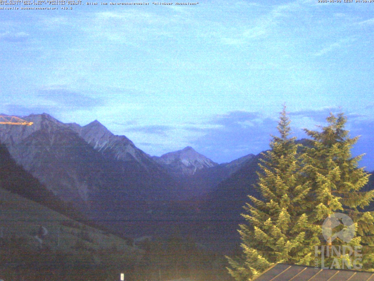 Archiv Foto Webcam Naturschutzgebiet "Allgäuer Hochalpen" vom Kinderhotel Oberjoch aus gesehen
