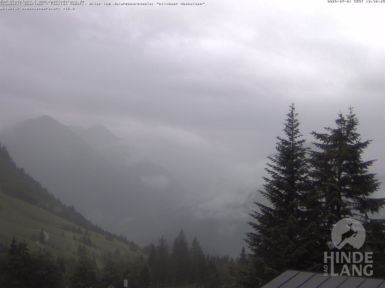 Archiv Foto Webcam Naturschutzgebiet "Allgäuer Hochalpen" vom Kinderhotel Oberjoch aus gesehen