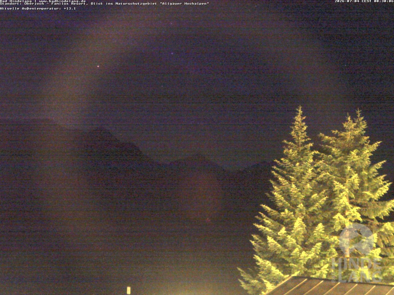 Archiv Foto Webcam Naturschutzgebiet "Allgäuer Hochalpen" vom Kinderhotel Oberjoch aus gesehen