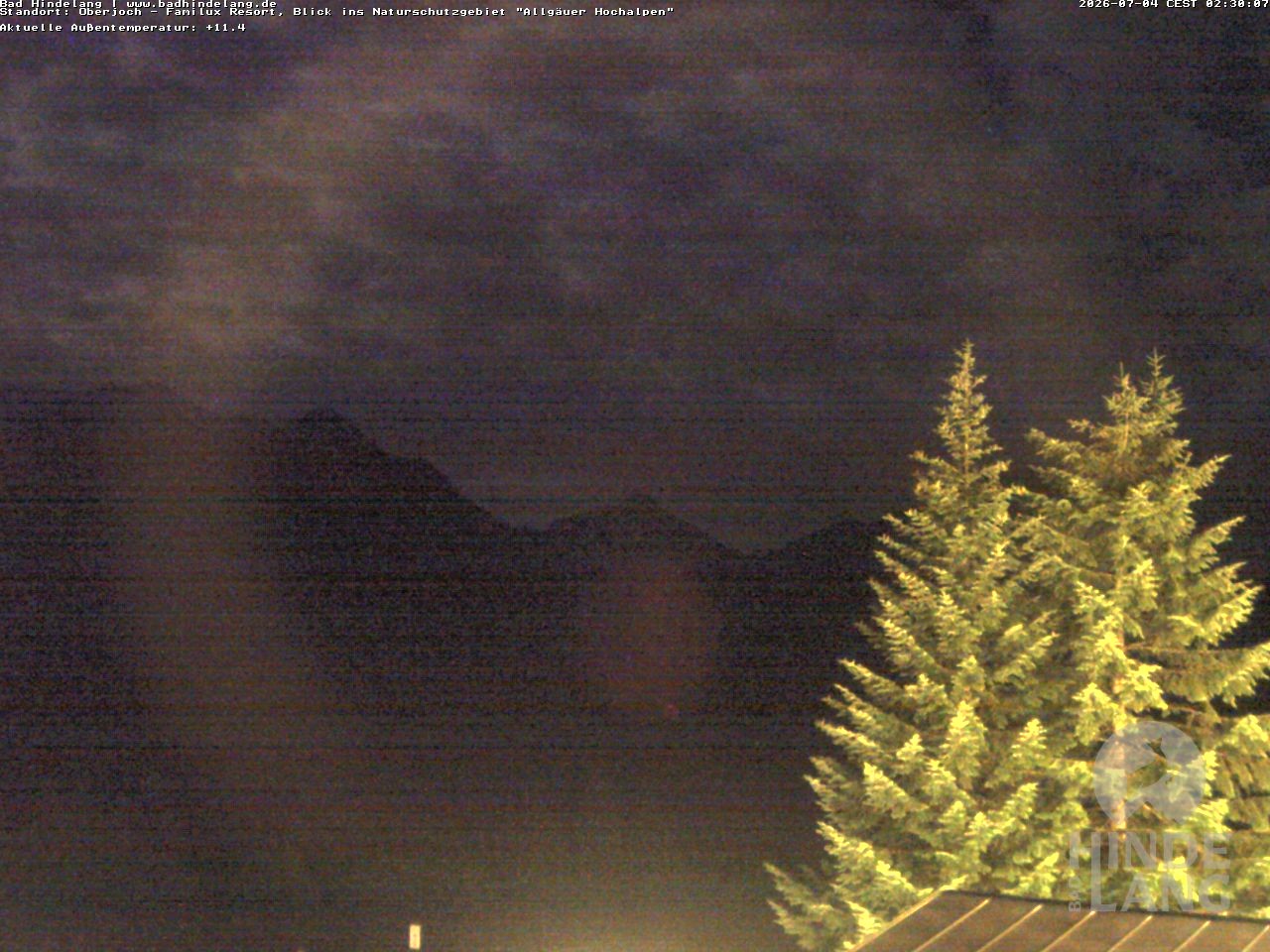 Archiv Foto Webcam Naturschutzgebiet "Allgäuer Hochalpen" vom Kinderhotel Oberjoch aus gesehen