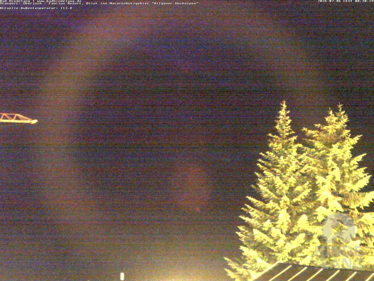 Archiv Foto Webcam Naturschutzgebiet "Allgäuer Hochalpen" vom Kinderhotel Oberjoch aus gesehen
