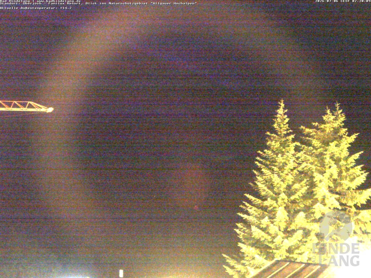 Archiv Foto Webcam Naturschutzgebiet "Allgäuer Hochalpen" vom Kinderhotel Oberjoch aus gesehen