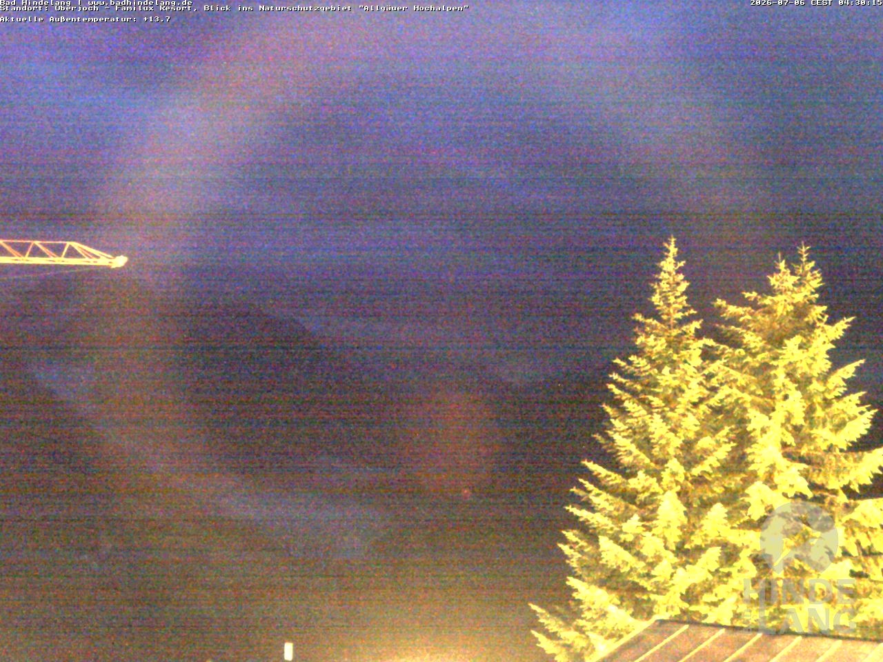Archiv Foto Webcam Naturschutzgebiet "Allgäuer Hochalpen" vom Kinderhotel Oberjoch aus gesehen