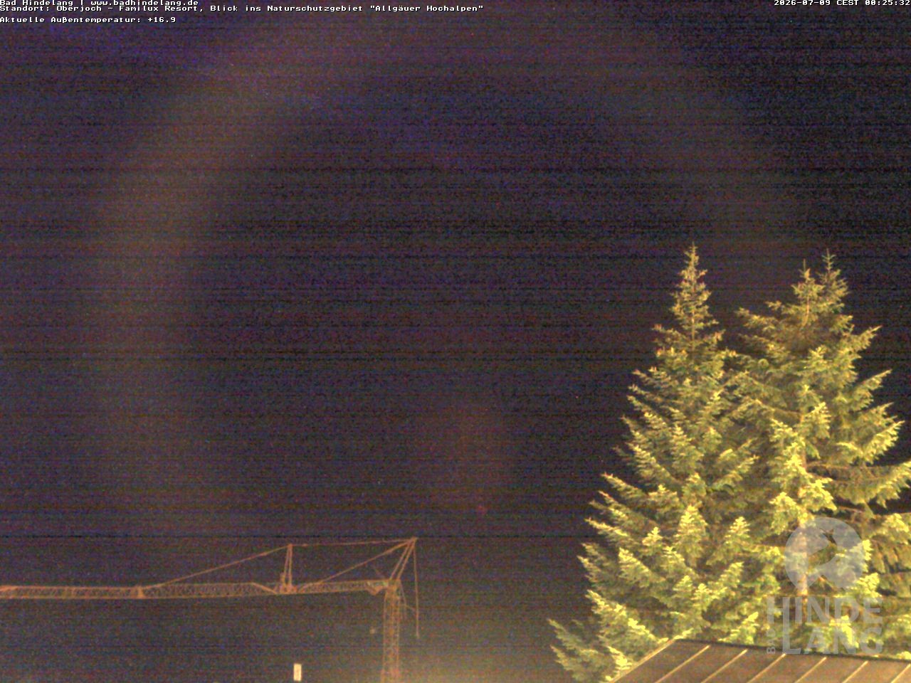 Archiv Foto Webcam Naturschutzgebiet "Allgäuer Hochalpen" vom Kinderhotel Oberjoch aus gesehen