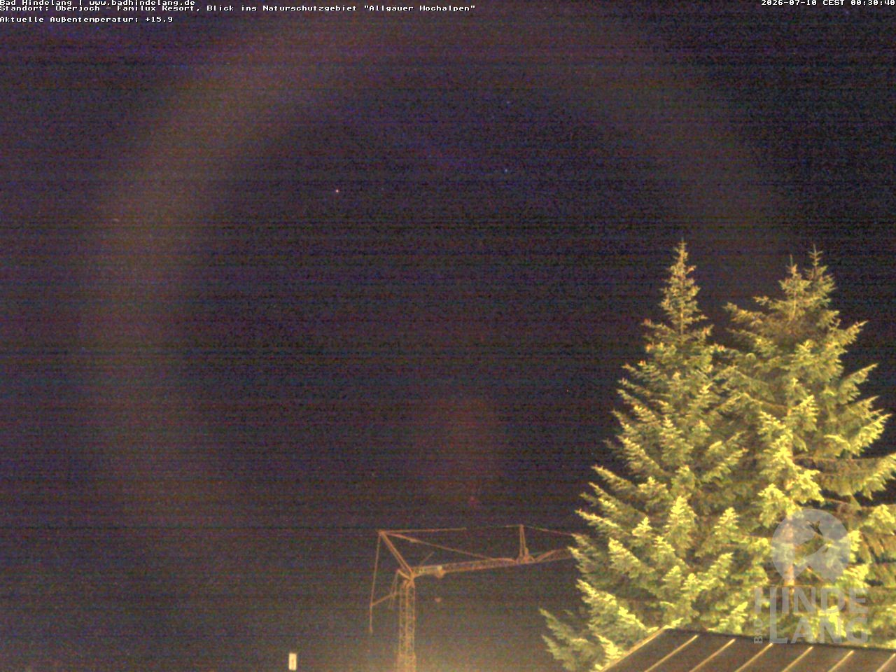 Archiv Foto Webcam Naturschutzgebiet "Allgäuer Hochalpen" vom Kinderhotel Oberjoch aus gesehen