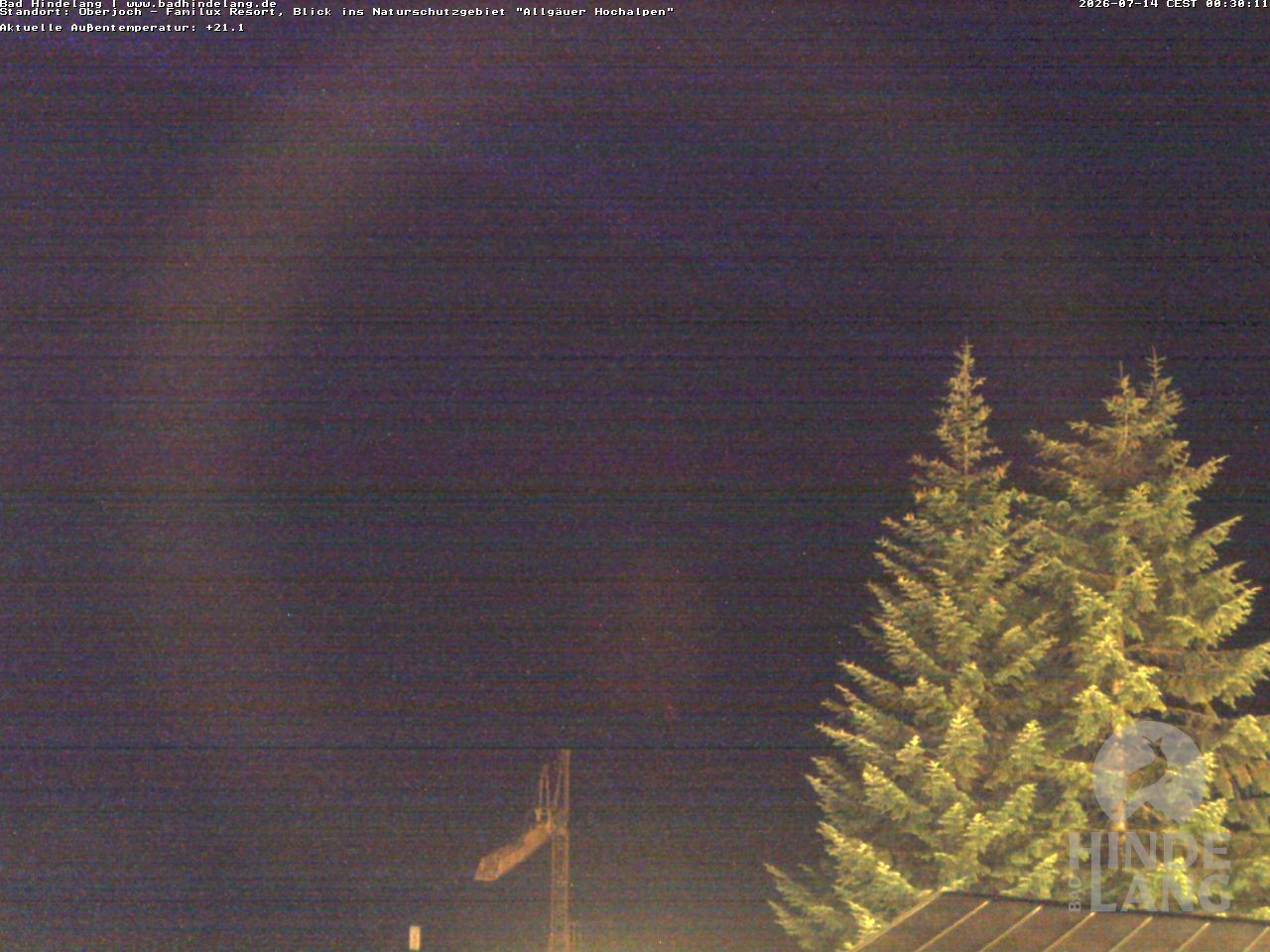 Archiv Foto Webcam Naturschutzgebiet "Allgäuer Hochalpen" vom Kinderhotel Oberjoch aus gesehen