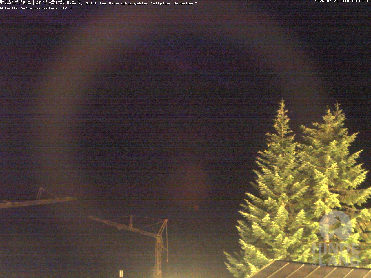 Archiv Foto Webcam Naturschutzgebiet "Allgäuer Hochalpen" vom Kinderhotel Oberjoch aus gesehen