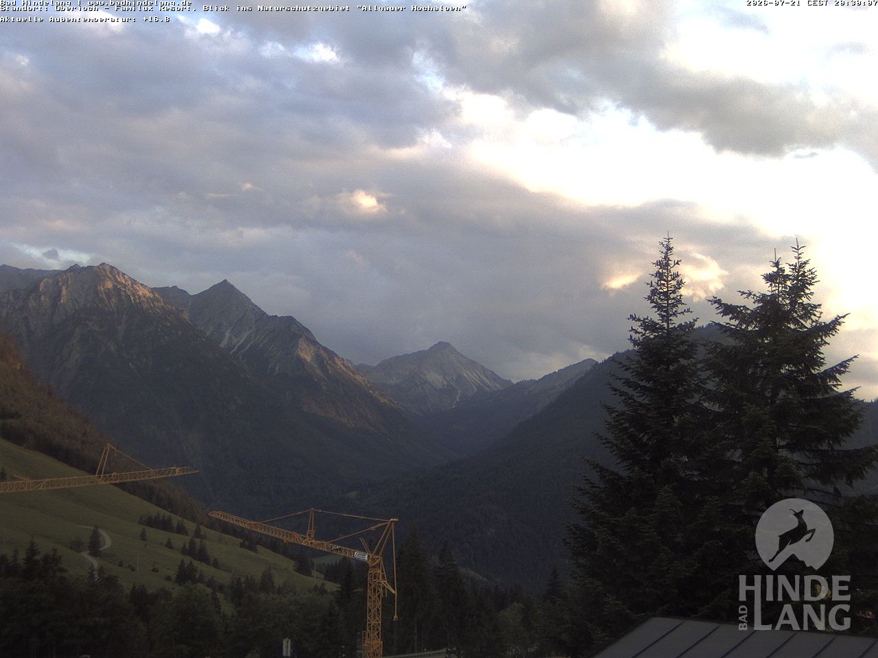 Archiv Foto Webcam Naturschutzgebiet "Allgäuer Hochalpen" vom Kinderhotel Oberjoch aus gesehen