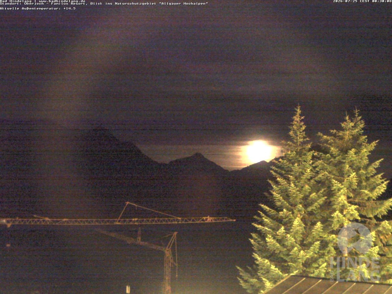 Archiv Foto Webcam Naturschutzgebiet "Allgäuer Hochalpen" vom Kinderhotel Oberjoch aus gesehen