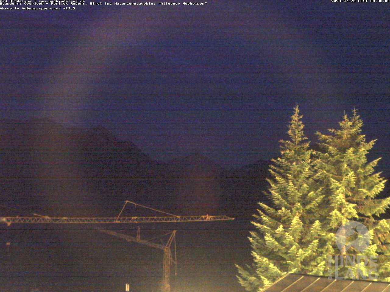 Archiv Foto Webcam Naturschutzgebiet "Allgäuer Hochalpen" vom Kinderhotel Oberjoch aus gesehen
