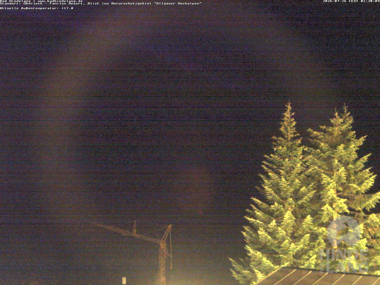 Archiv Foto Webcam Naturschutzgebiet "Allgäuer Hochalpen" vom Kinderhotel Oberjoch aus gesehen