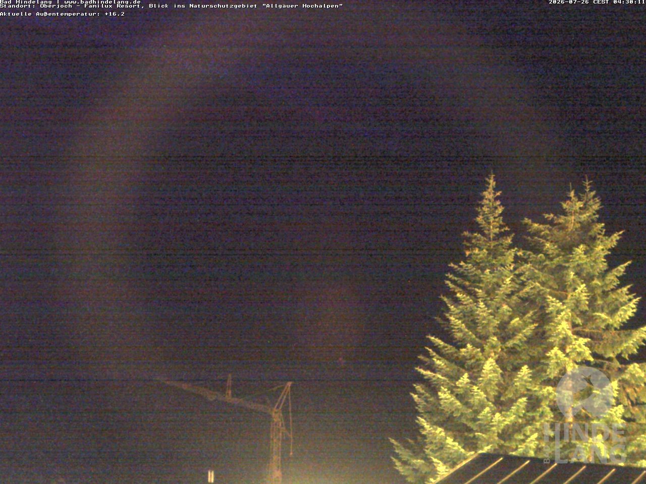 Archiv Foto Webcam Naturschutzgebiet "Allgäuer Hochalpen" vom Kinderhotel Oberjoch aus gesehen