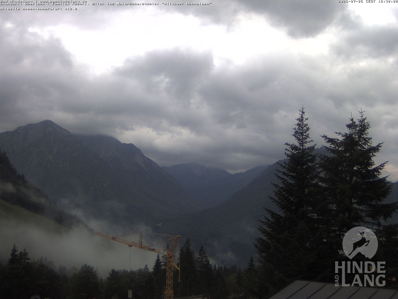 Archiv Foto Webcam Naturschutzgebiet "Allgäuer Hochalpen" vom Kinderhotel Oberjoch aus gesehen