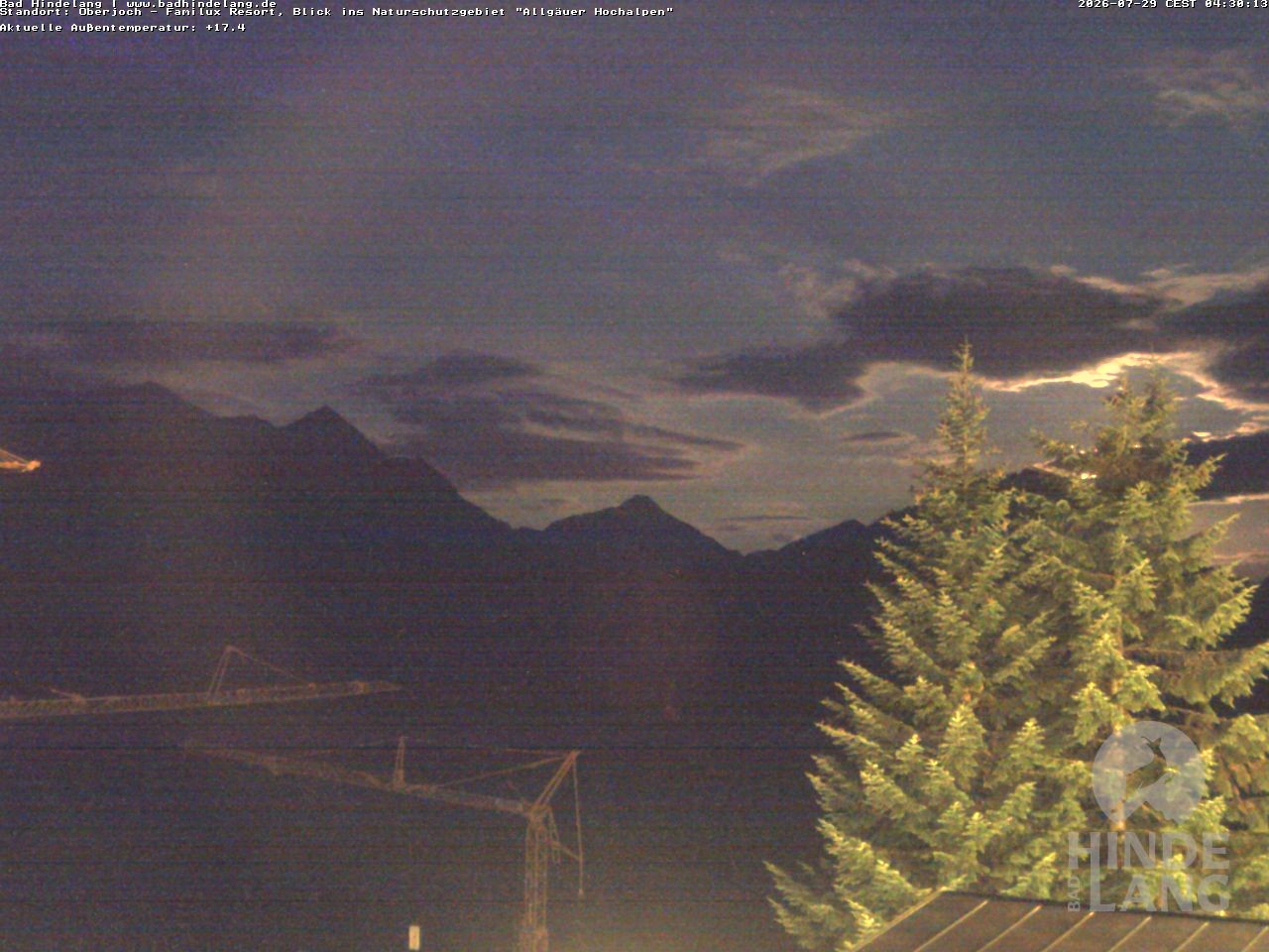 Archiv Foto Webcam Naturschutzgebiet "Allgäuer Hochalpen" vom Kinderhotel Oberjoch aus gesehen