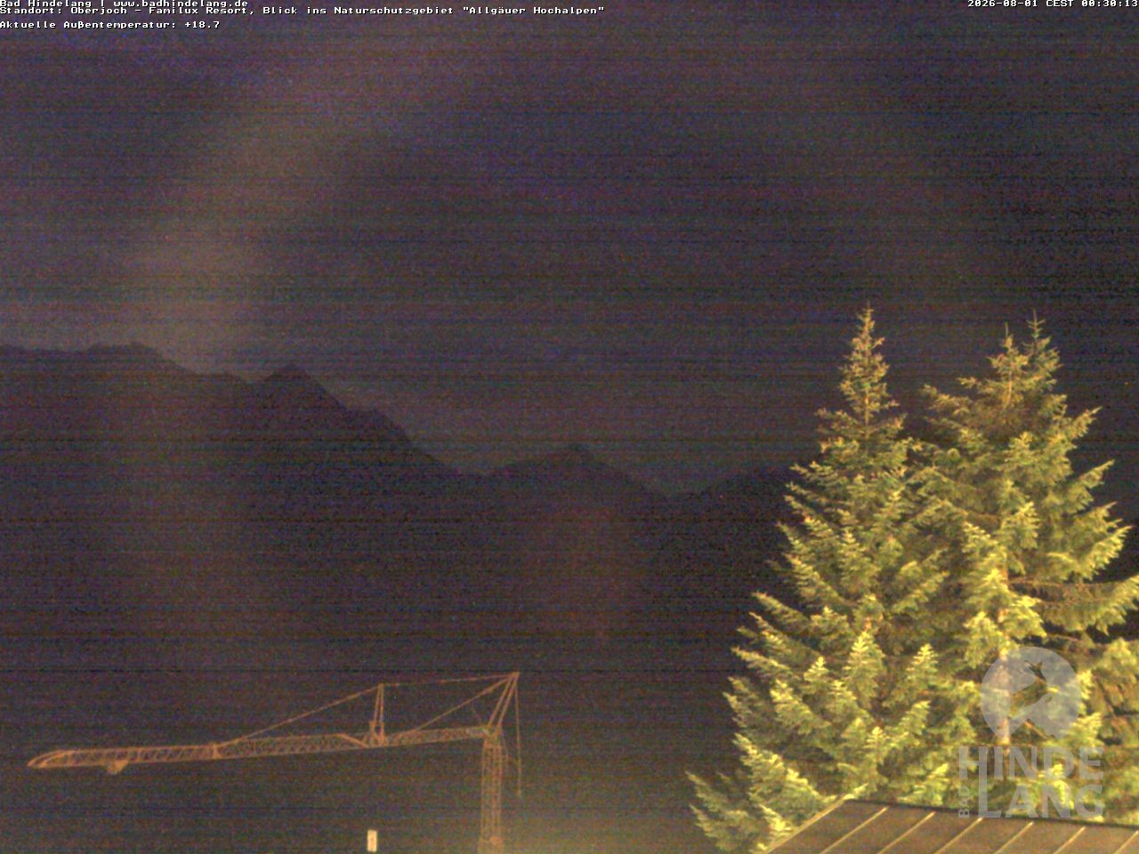 Archiv Foto Webcam Naturschutzgebiet "Allgäuer Hochalpen" vom Kinderhotel Oberjoch aus gesehen