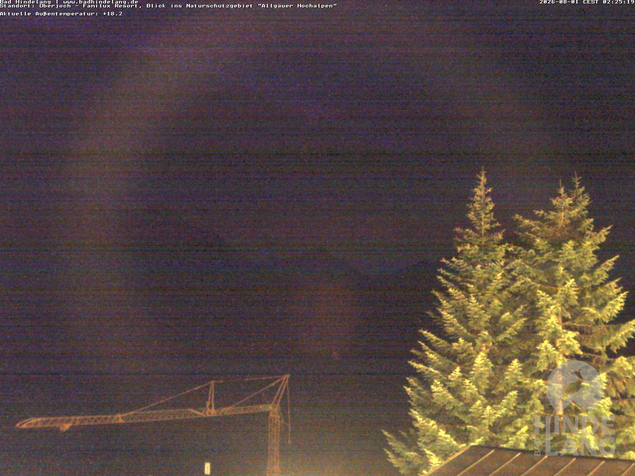 Archiv Foto Webcam Naturschutzgebiet "Allgäuer Hochalpen" vom Kinderhotel Oberjoch aus gesehen