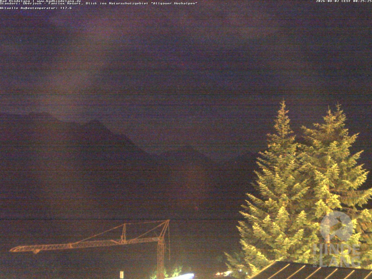 Archiv Foto Webcam Naturschutzgebiet "Allgäuer Hochalpen" vom Kinderhotel Oberjoch aus gesehen