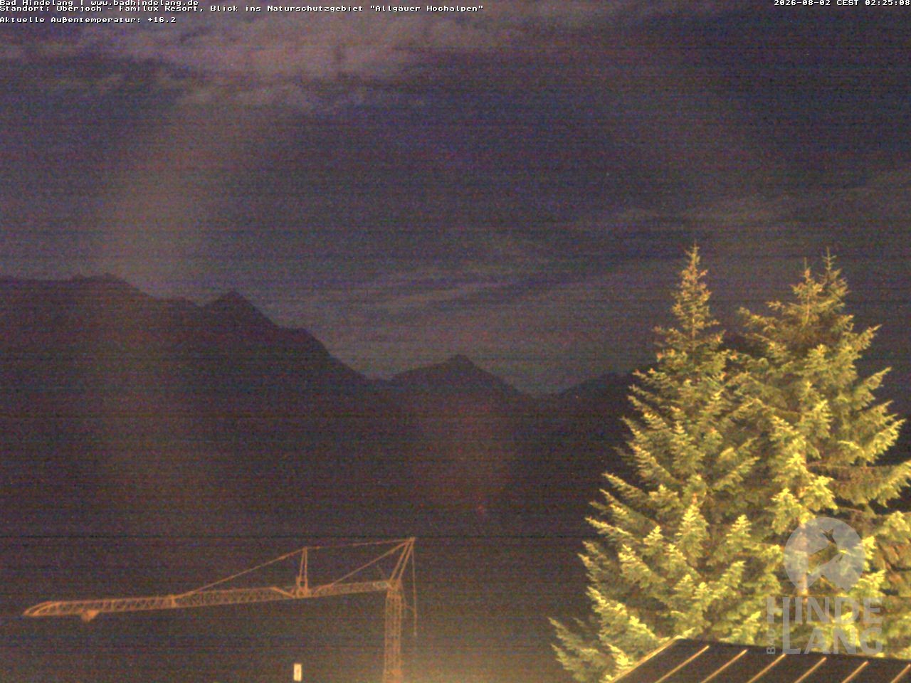 Archiv Foto Webcam Naturschutzgebiet "Allgäuer Hochalpen" vom Kinderhotel Oberjoch aus gesehen