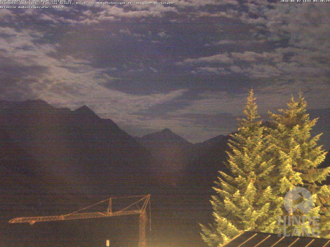 Archiv Foto Webcam Naturschutzgebiet "Allgäuer Hochalpen" vom Kinderhotel Oberjoch aus gesehen