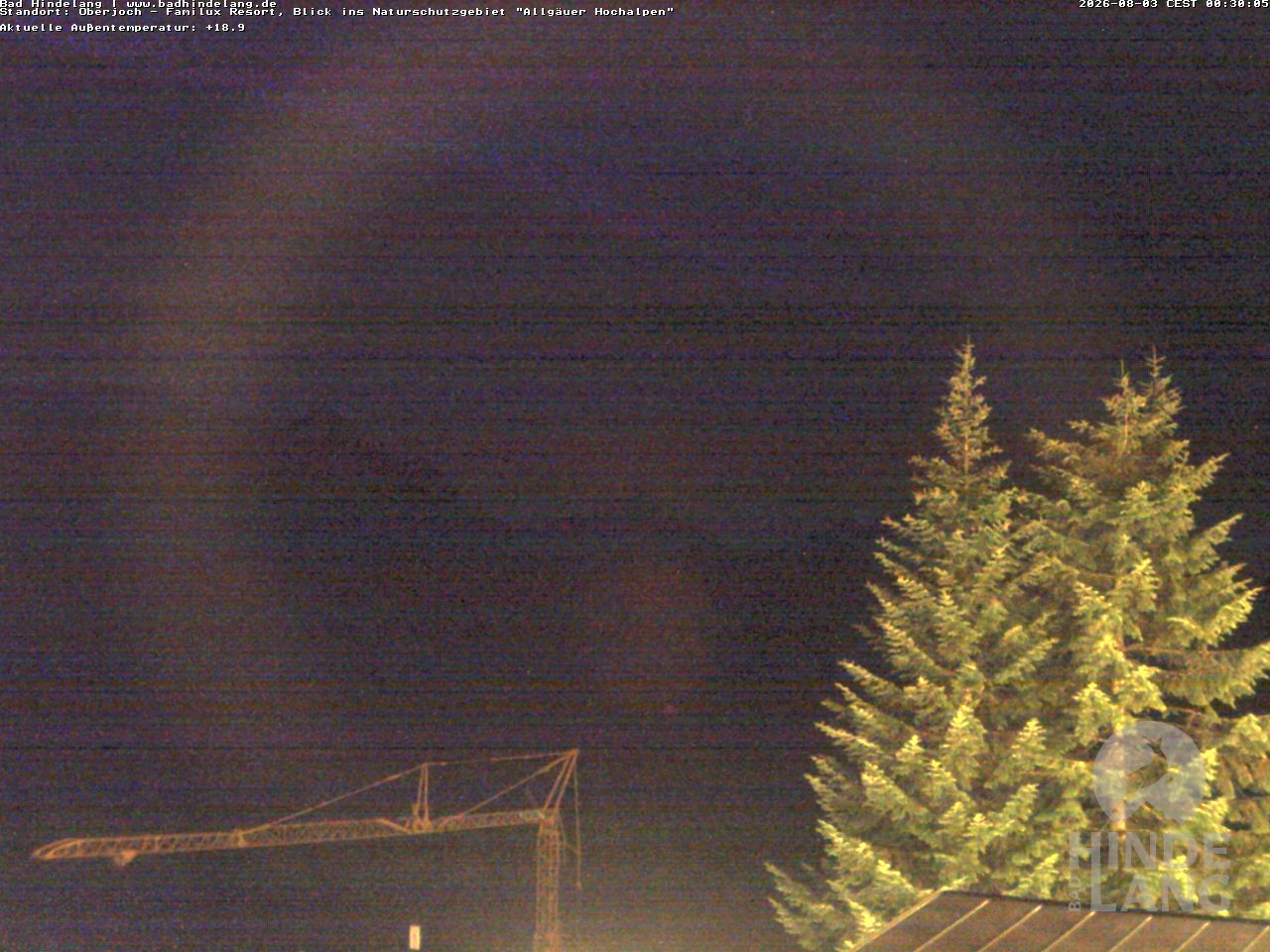 Archiv Foto Webcam Naturschutzgebiet "Allgäuer Hochalpen" vom Kinderhotel Oberjoch aus gesehen