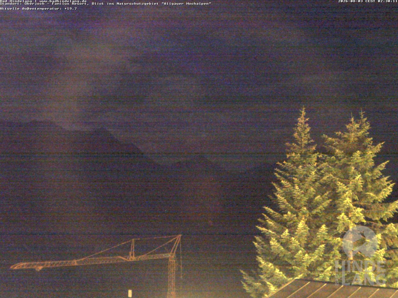 Archiv Foto Webcam Naturschutzgebiet "Allgäuer Hochalpen" vom Kinderhotel Oberjoch aus gesehen