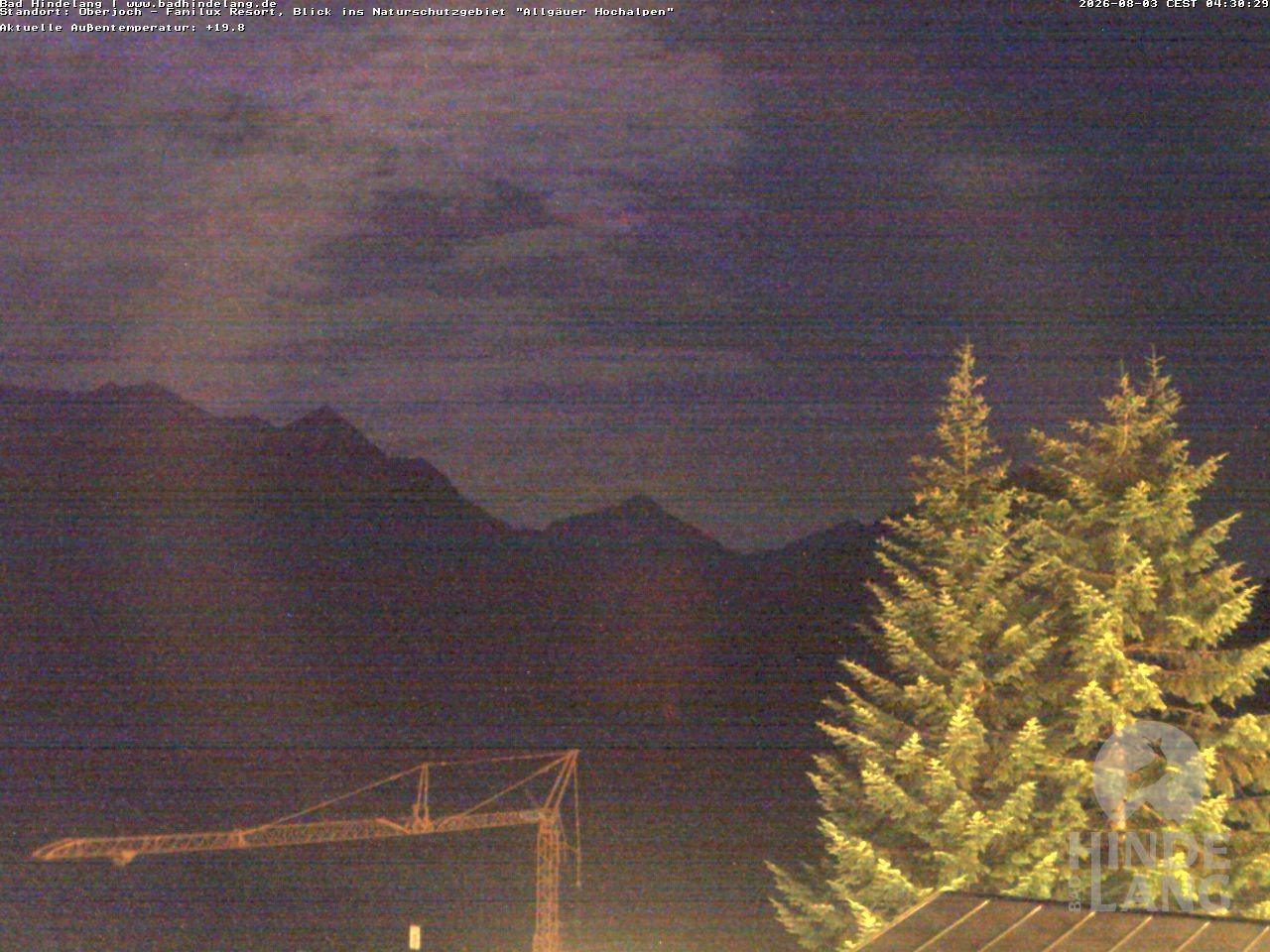 Archiv Foto Webcam Naturschutzgebiet "Allgäuer Hochalpen" vom Kinderhotel Oberjoch aus gesehen