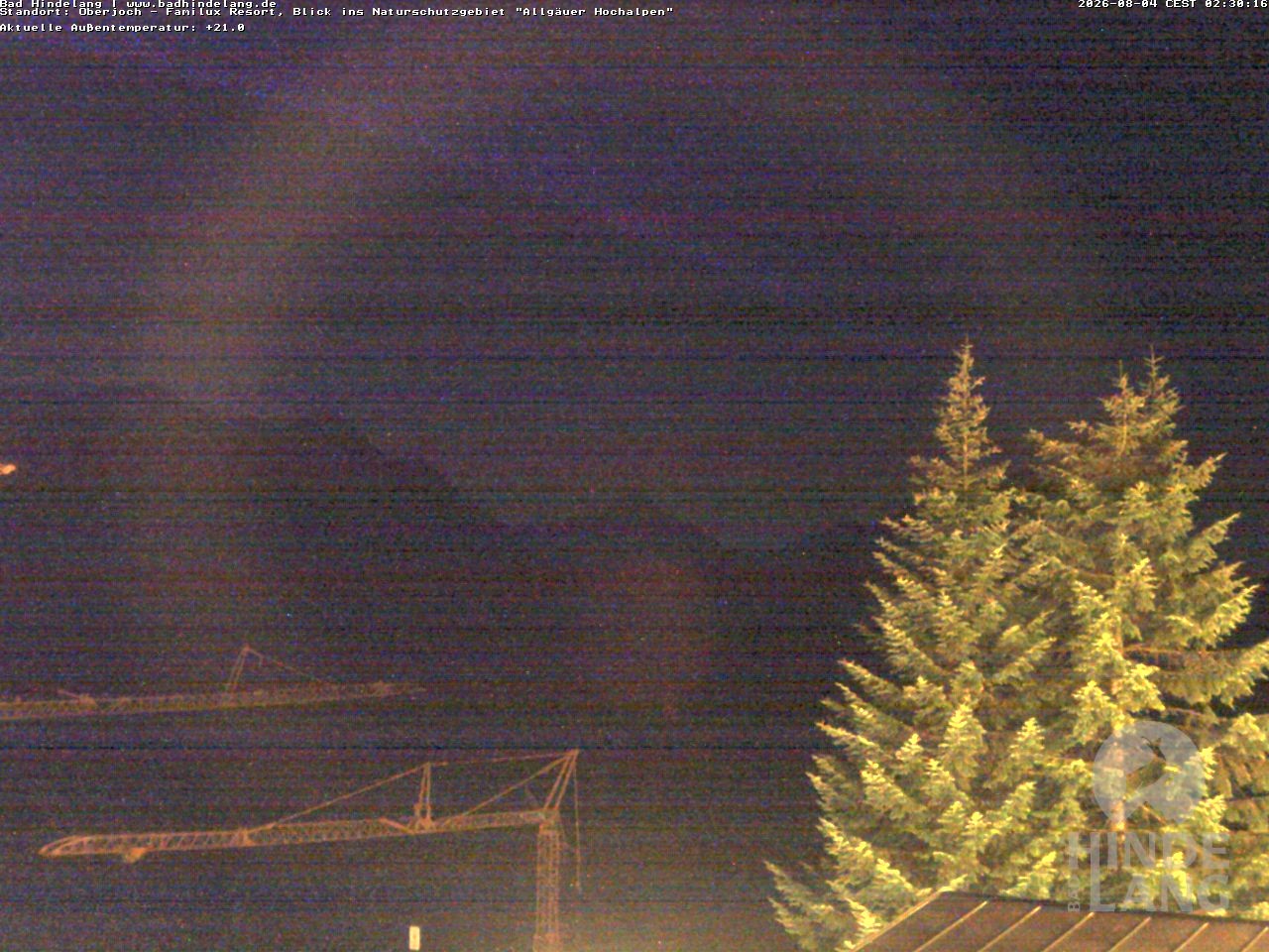 Archived image Webcam Kids hotel Oberjoch: view at the nature reseve "Allgäuer Hochalpen"