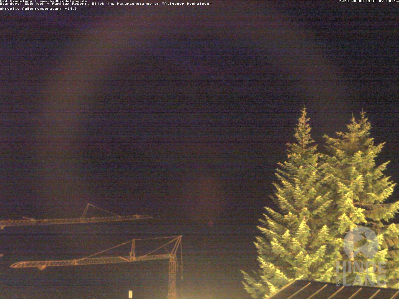 Archiv Foto Webcam Naturschutzgebiet "Allgäuer Hochalpen" vom Kinderhotel Oberjoch aus gesehen