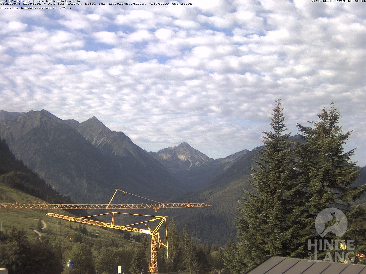 Archiv Foto Webcam Naturschutzgebiet "Allgäuer Hochalpen" vom Kinderhotel Oberjoch aus gesehen