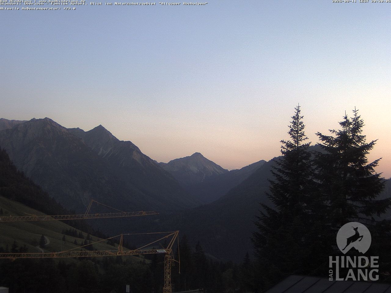 Archiv Foto Webcam Naturschutzgebiet "Allgäuer Hochalpen" vom Kinderhotel Oberjoch aus gesehen