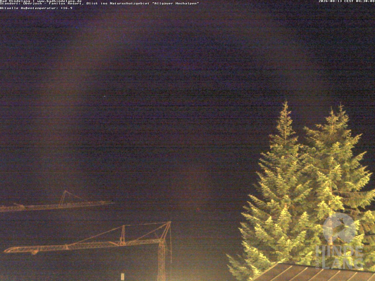 Archiv Foto Webcam Naturschutzgebiet "Allgäuer Hochalpen" vom Kinderhotel Oberjoch aus gesehen