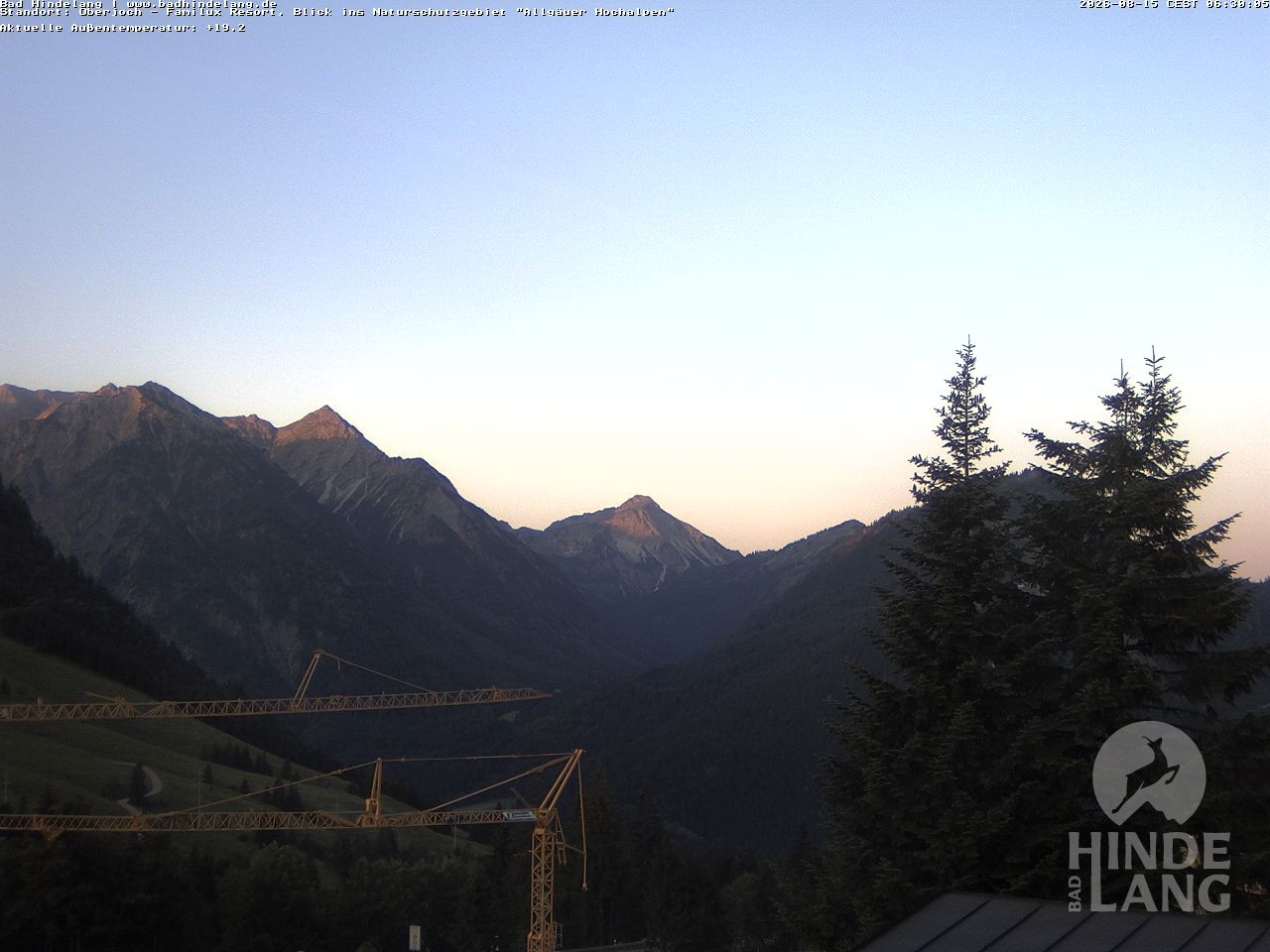 Archiv Foto Webcam Naturschutzgebiet "Allgäuer Hochalpen" vom Kinderhotel Oberjoch aus gesehen