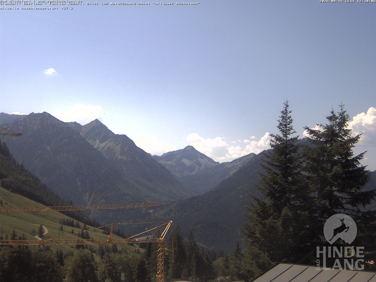 Archiv Foto Webcam Naturschutzgebiet "Allgäuer Hochalpen" vom Kinderhotel Oberjoch aus gesehen