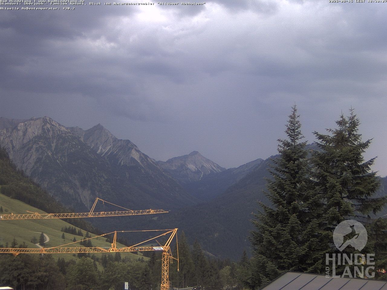 Archiv Foto Webcam Naturschutzgebiet "Allgäuer Hochalpen" vom Kinderhotel Oberjoch aus gesehen