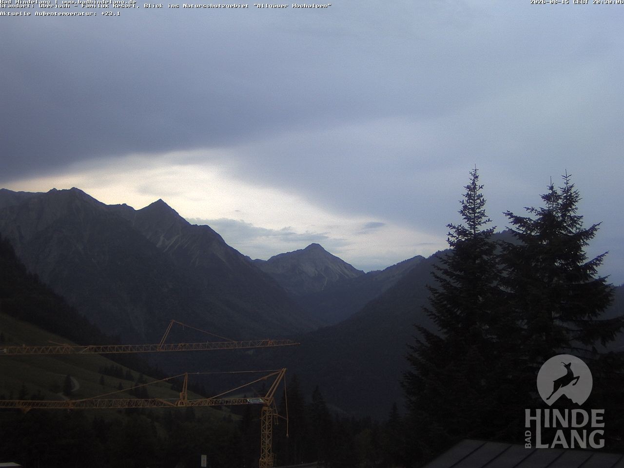 Archiv Foto Webcam Naturschutzgebiet "Allgäuer Hochalpen" vom Kinderhotel Oberjoch aus gesehen