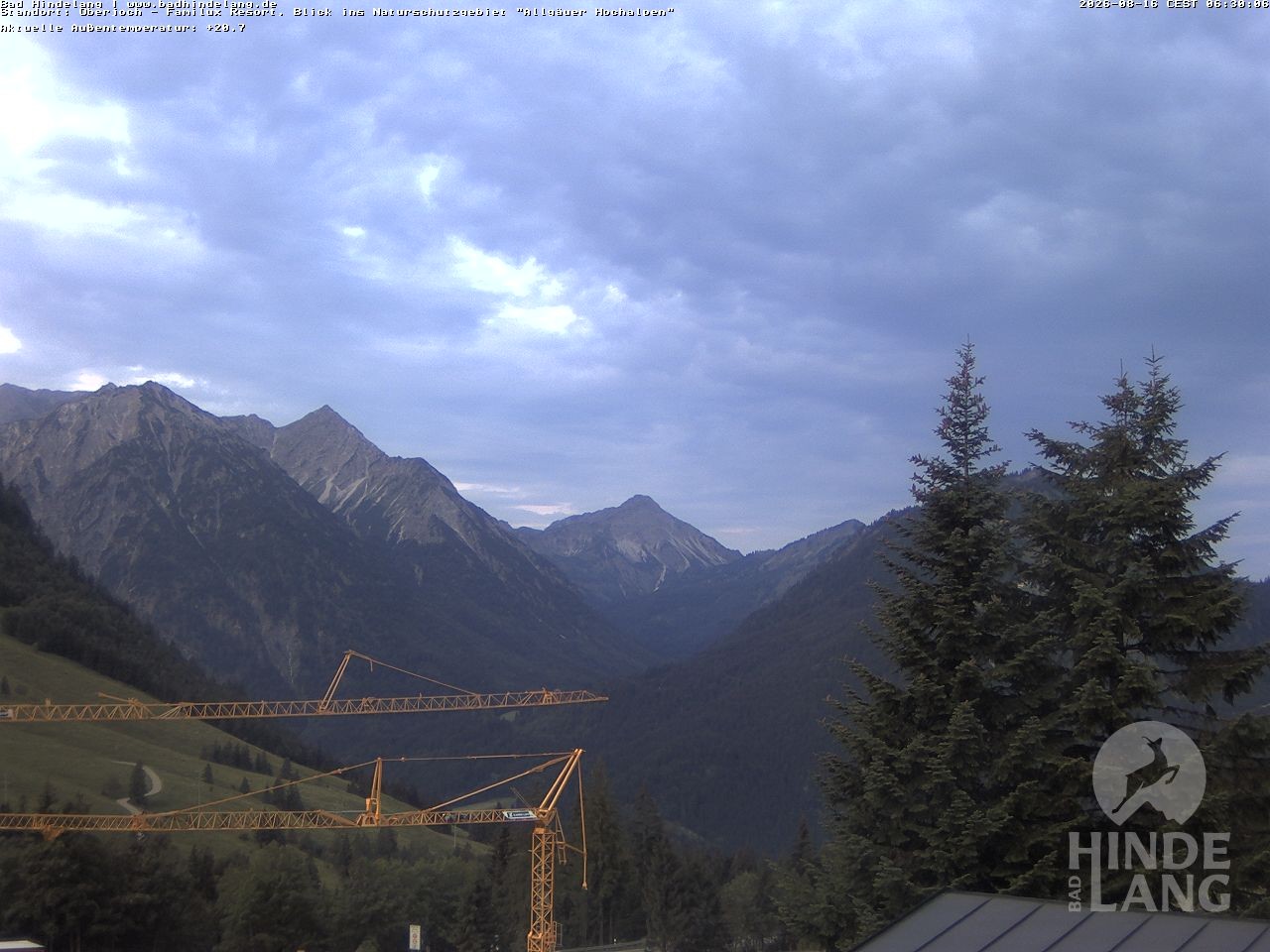 Archiv Foto Webcam Naturschutzgebiet "Allgäuer Hochalpen" vom Kinderhotel Oberjoch aus gesehen