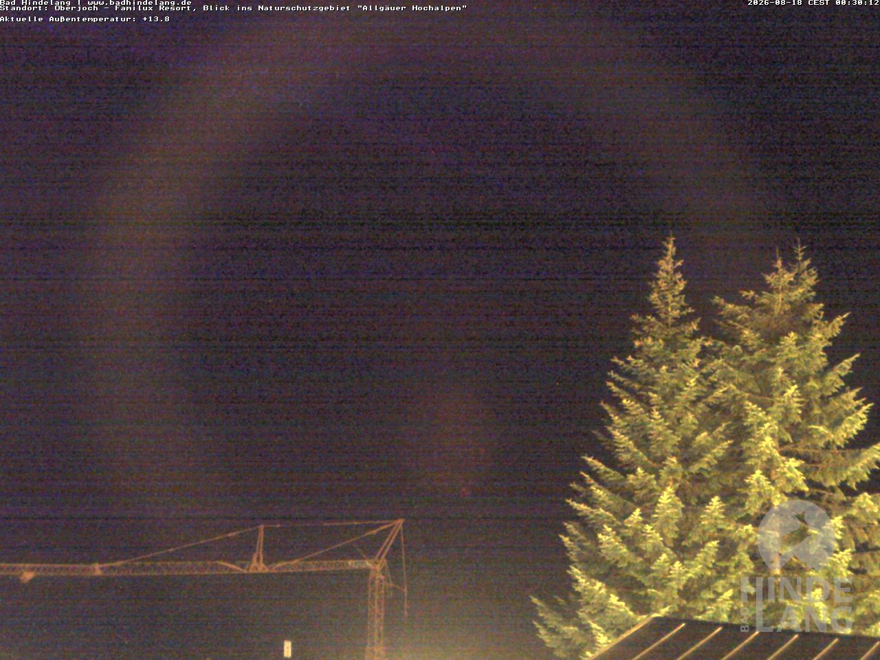 Archived image Webcam Kids hotel Oberjoch: view at the nature reseve "Allgäuer Hochalpen"