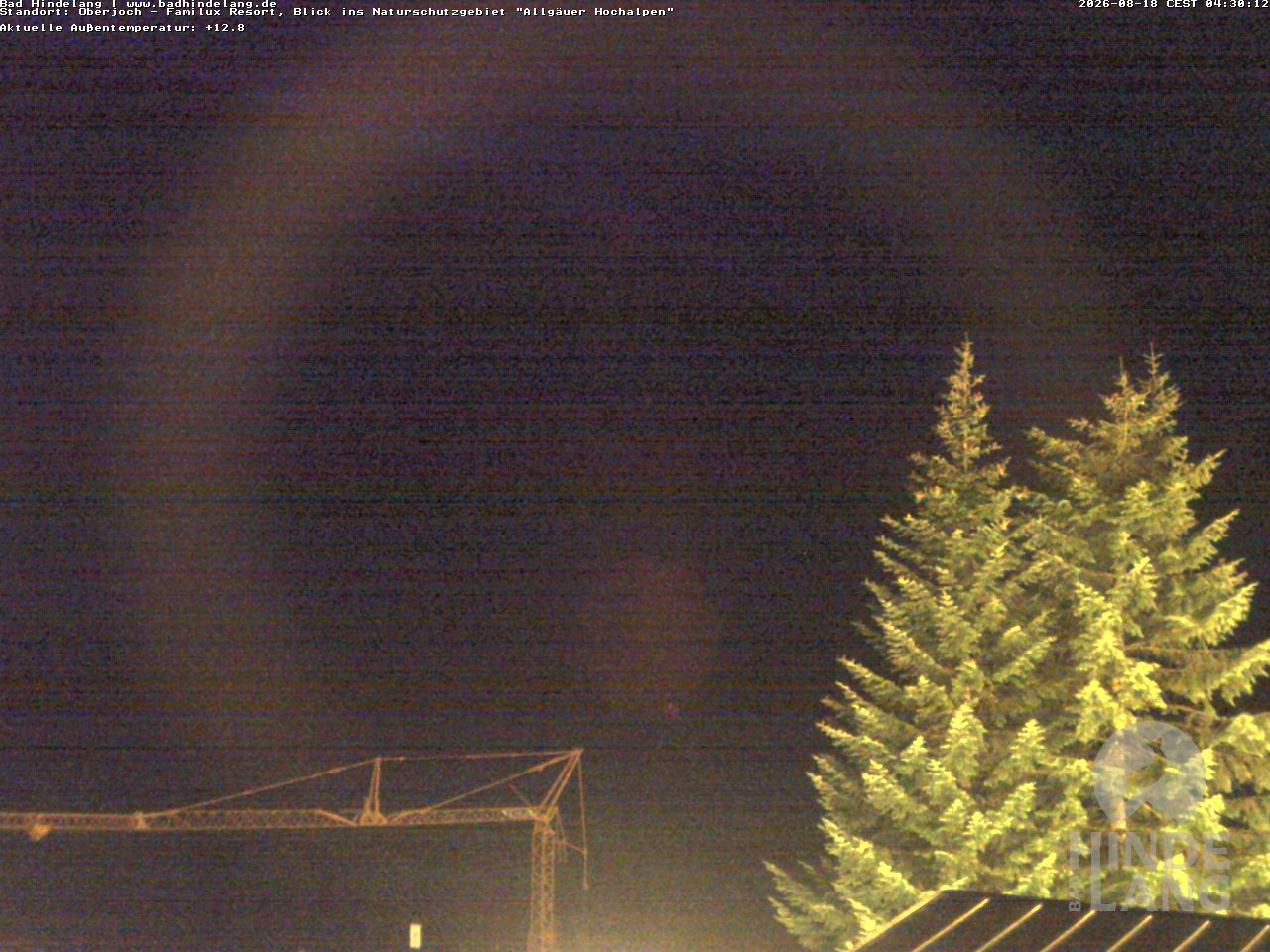 Archived image Webcam Kids hotel Oberjoch: view at the nature reseve "Allgäuer Hochalpen"