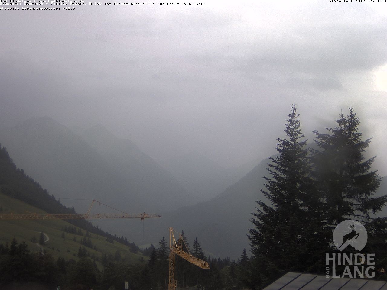 Archiv Foto Webcam Naturschutzgebiet "Allgäuer Hochalpen" vom Kinderhotel Oberjoch aus gesehen