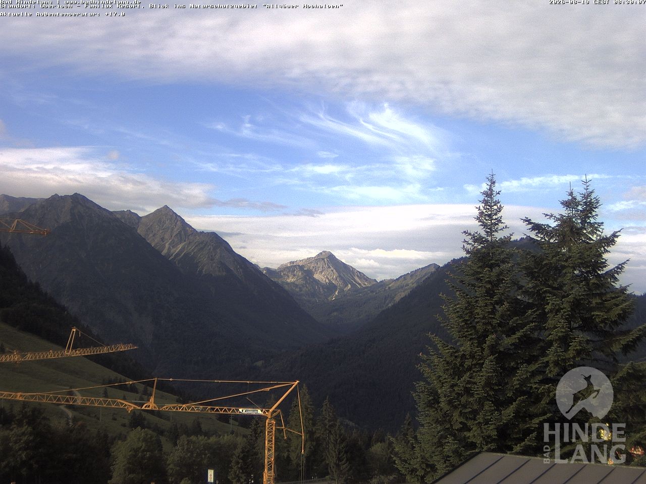 Archiv Foto Webcam Naturschutzgebiet "Allgäuer Hochalpen" vom Kinderhotel Oberjoch aus gesehen