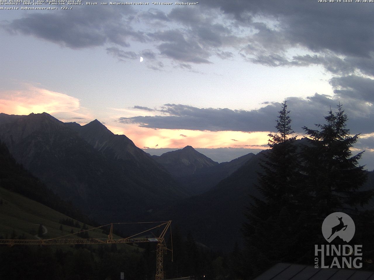 Archiv Foto Webcam Naturschutzgebiet "Allgäuer Hochalpen" vom Kinderhotel Oberjoch aus gesehen