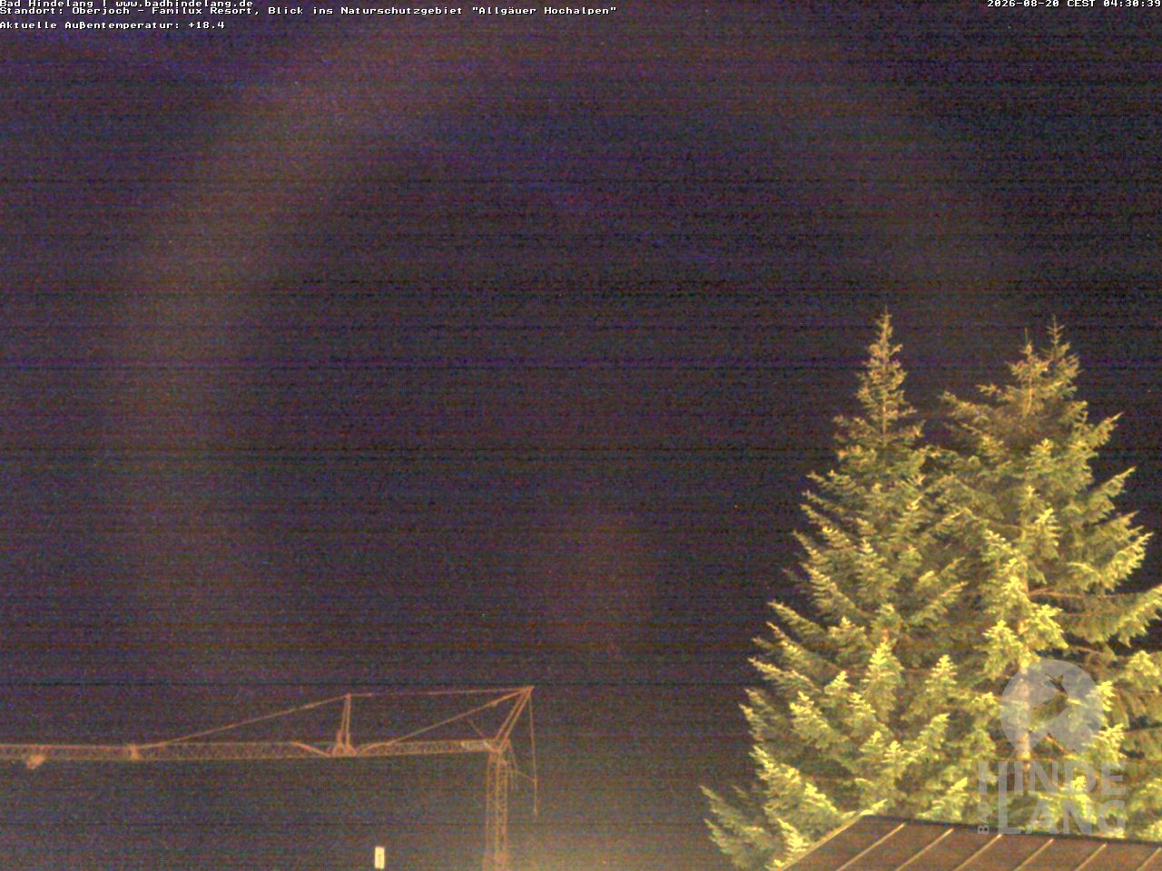 Archiv Foto Webcam Naturschutzgebiet "Allgäuer Hochalpen" vom Kinderhotel Oberjoch aus gesehen