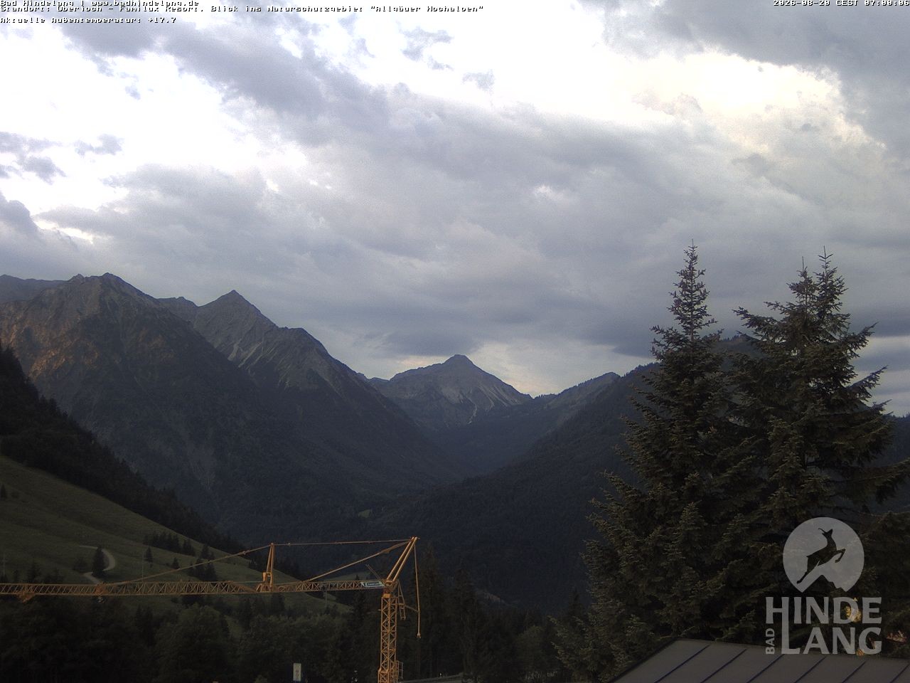 Archiv Foto Webcam Naturschutzgebiet "Allgäuer Hochalpen" vom Kinderhotel Oberjoch aus gesehen