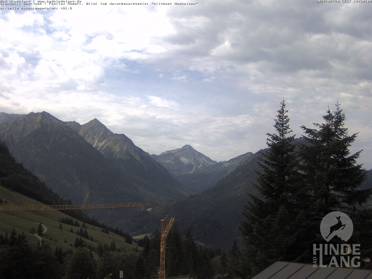 Archiv Foto Webcam Naturschutzgebiet "Allgäuer Hochalpen" vom Kinderhotel Oberjoch aus gesehen