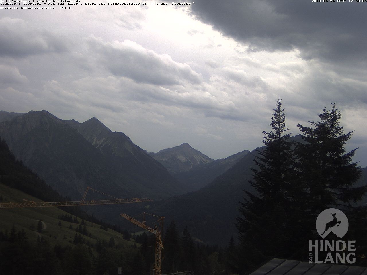 Archiv Foto Webcam Naturschutzgebiet "Allgäuer Hochalpen" vom Kinderhotel Oberjoch aus gesehen