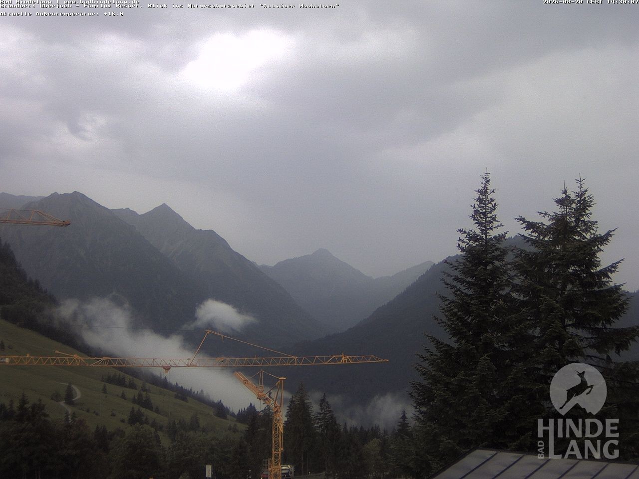 Archiv Foto Webcam Naturschutzgebiet "Allgäuer Hochalpen" vom Kinderhotel Oberjoch aus gesehen