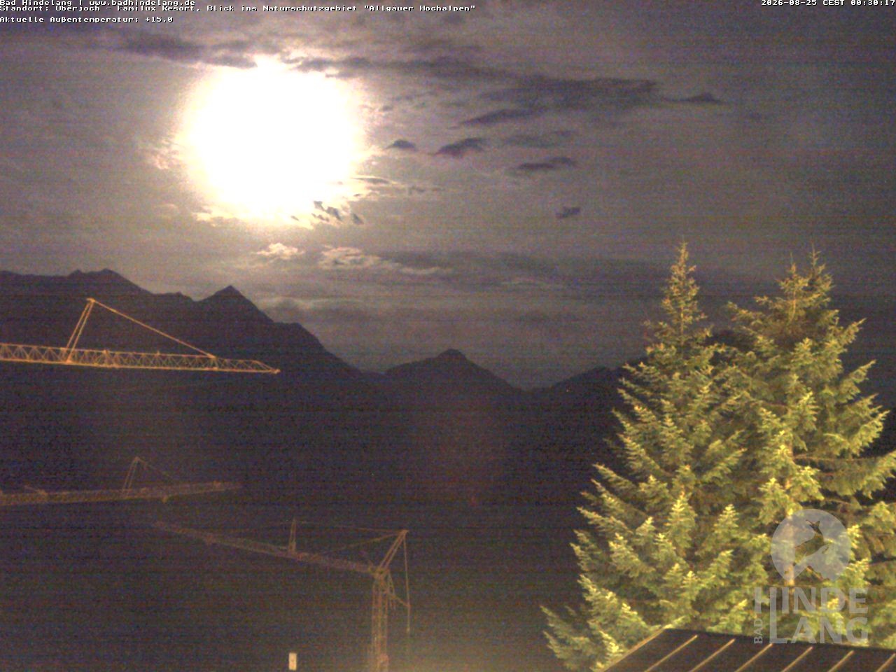 Archiv Foto Webcam Naturschutzgebiet "Allgäuer Hochalpen" vom Kinderhotel Oberjoch aus gesehen