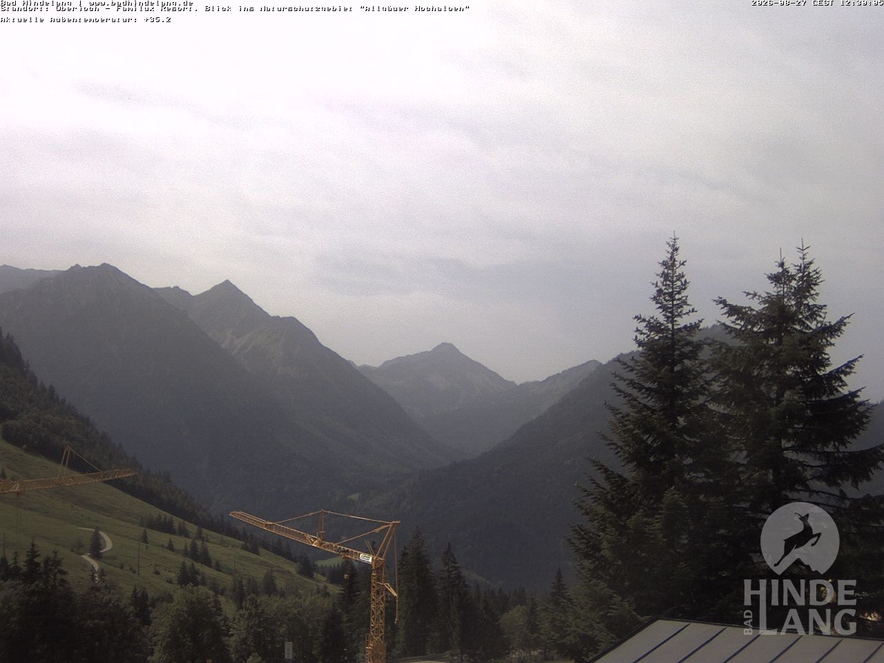 Archiv Foto Webcam Naturschutzgebiet "Allgäuer Hochalpen" vom Kinderhotel Oberjoch aus gesehen